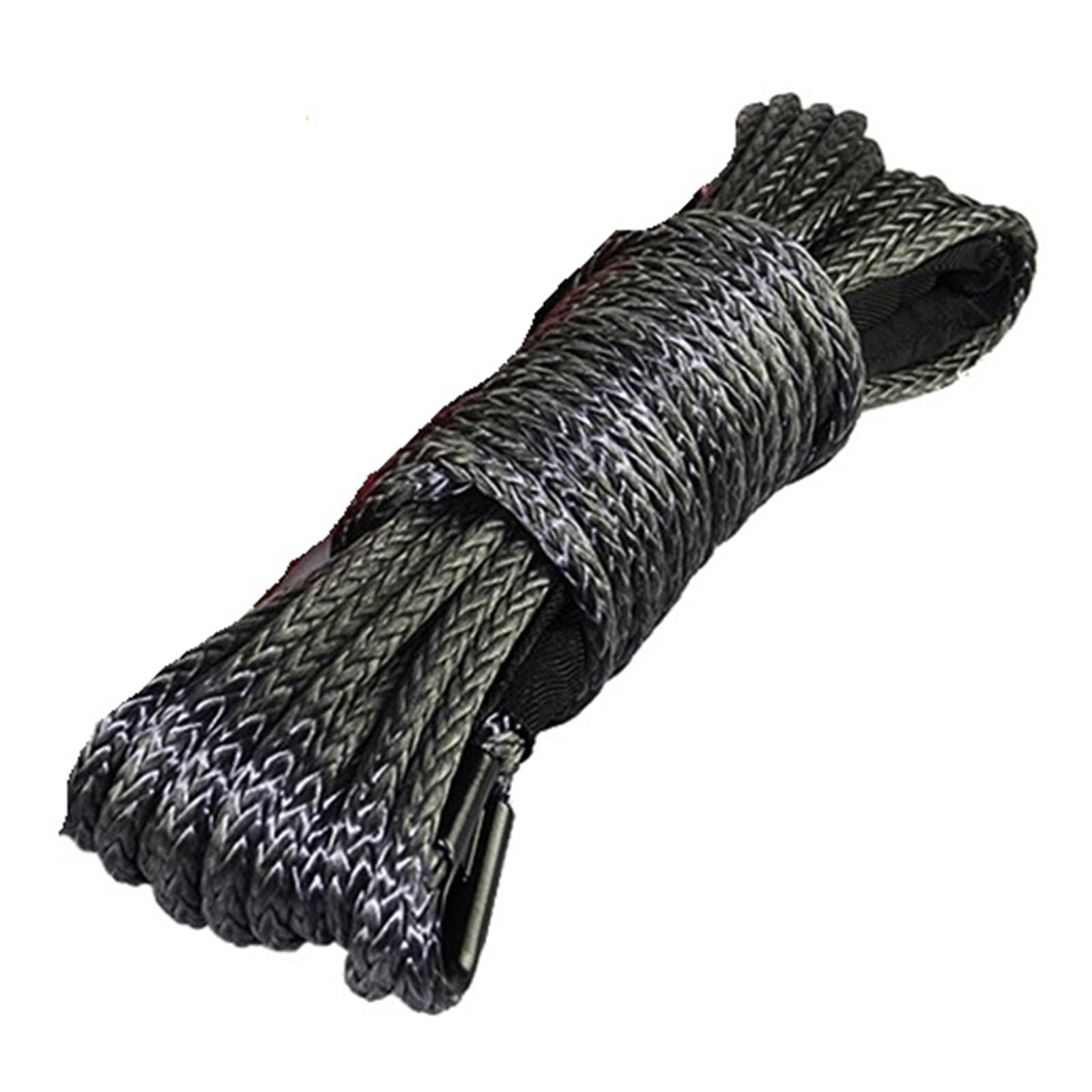Do samochodów ciężarowych, przyczep, SUV-ów Lina Wciągarki, Plazma Syntetyczna 9 Mm X 26 M Do Akcesoriów Samochodowych 4WD SUV ATV UTV(Gray)