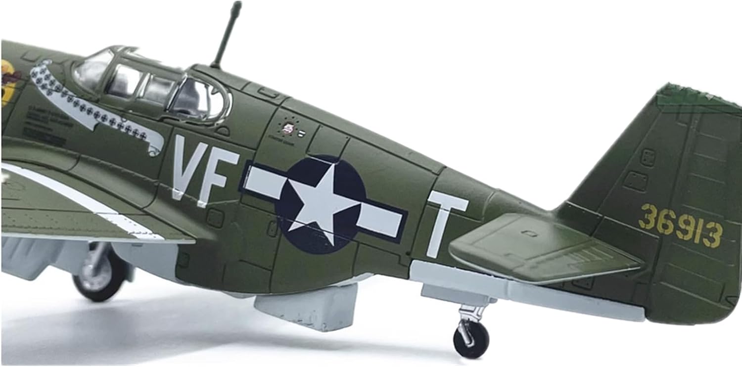 CHICHIYANG 1:72 Scale Aircraft Model US P51 Mustang Fighter Airplane Model Alloy ABS Plastic Aviation Plane Toy Collection