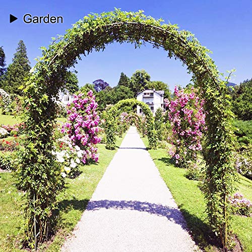 Lejoy Garden Metal Garden Arch,7.8 Feet High X 5.5 Feet Wide Sturdy Metal Arbor With Sharp Ends For Climbing Vines And Plants,Weddings Quinceaneras Party Decoration thumb #4