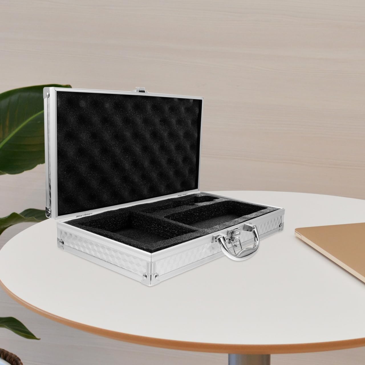 Abaodam Custodia Rigida Per Microfono Wireless Portatile 13.78X7.56X2.56 Pollici Con Imbottitura Protettiva Interna Valigetta Leggera Impermeabile Per Eventi Esterni Cantanti Ktv