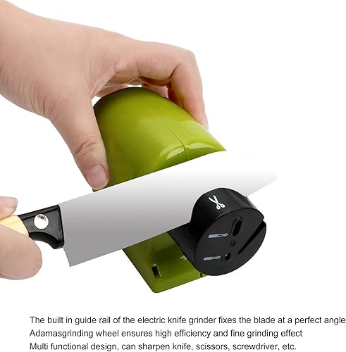 Miniatura 4 de Afilador de cuchillos eléctrico para cuchillos de cocina, máquina de afilar cuchillos eléctricos abrasivos de cocina, herramienta para el hogar,