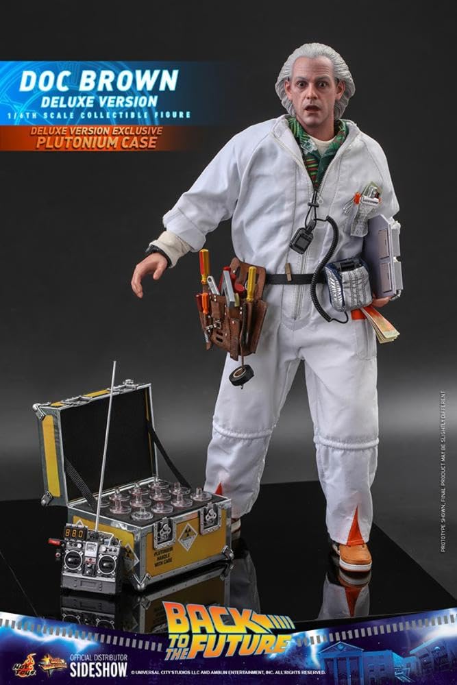 Amazon.com: Hot Toys 1:6 Doc Brown - Deluxe Back to The Future