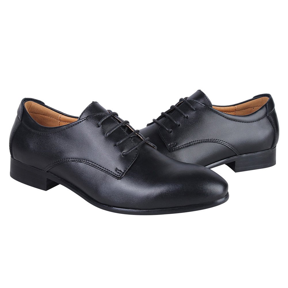 ANUFER Hombres Inteligente Cuero Genuino Zapatos de Vestir Formal Negocio Derby Cordones