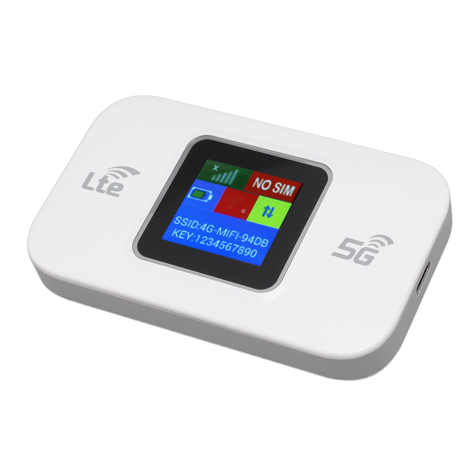 Modem WiFi 4G LTE 300 Mbps con Schermo a Colori per Hotspot Portatile, Connessione Veloce per 10 Dispositivi per Smart Working, Viaggi di Gruppo, Uso Esterno