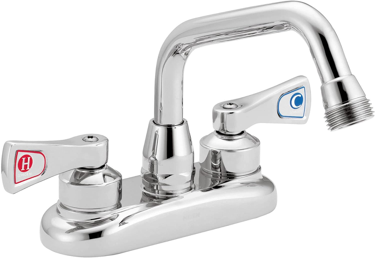 Moen Commercial M-DURA Chrome Two-Handle 4-Inch Centerset Utility or Laundry Faucet, 8277