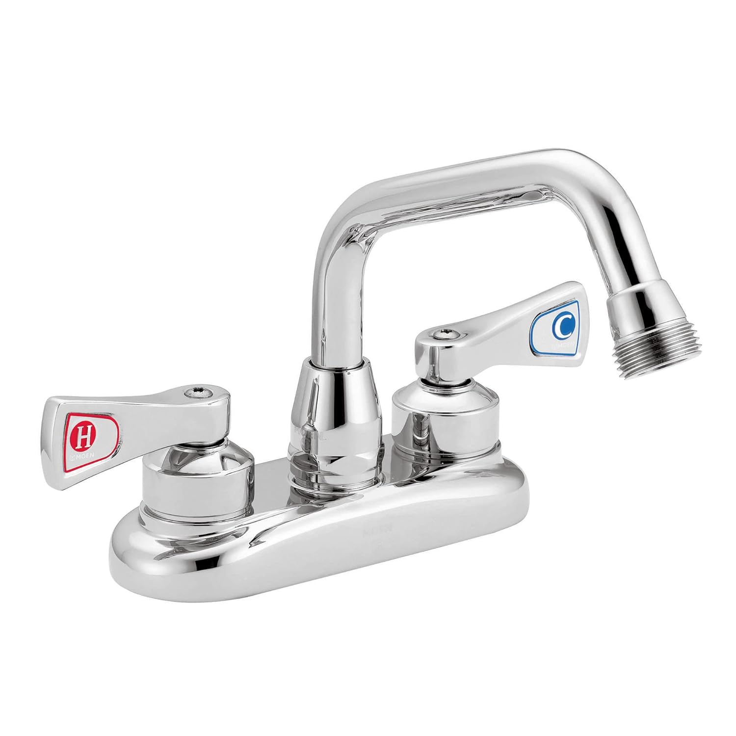 Moen Commercial M-DURA Chrome Two-Handle 4-Inch Centerset Utility or Laundry Faucet 8277