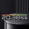Digital Alarm Clock, Digital Clock for Bedrooms with Night Light, LED Clock Dual Alarm, Adjustable Brightness, RGB Lamp Strip Lights Pickup Light Sound Control Music Rhythm for Bedside, Gaming PC & TV