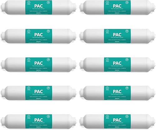 Express Water Reemplazo del filtro de agua de carbón activado posactivado (PAC)  Filtro en línea de 5 micras  10 pulgadas, 14 pulgadas de montaje