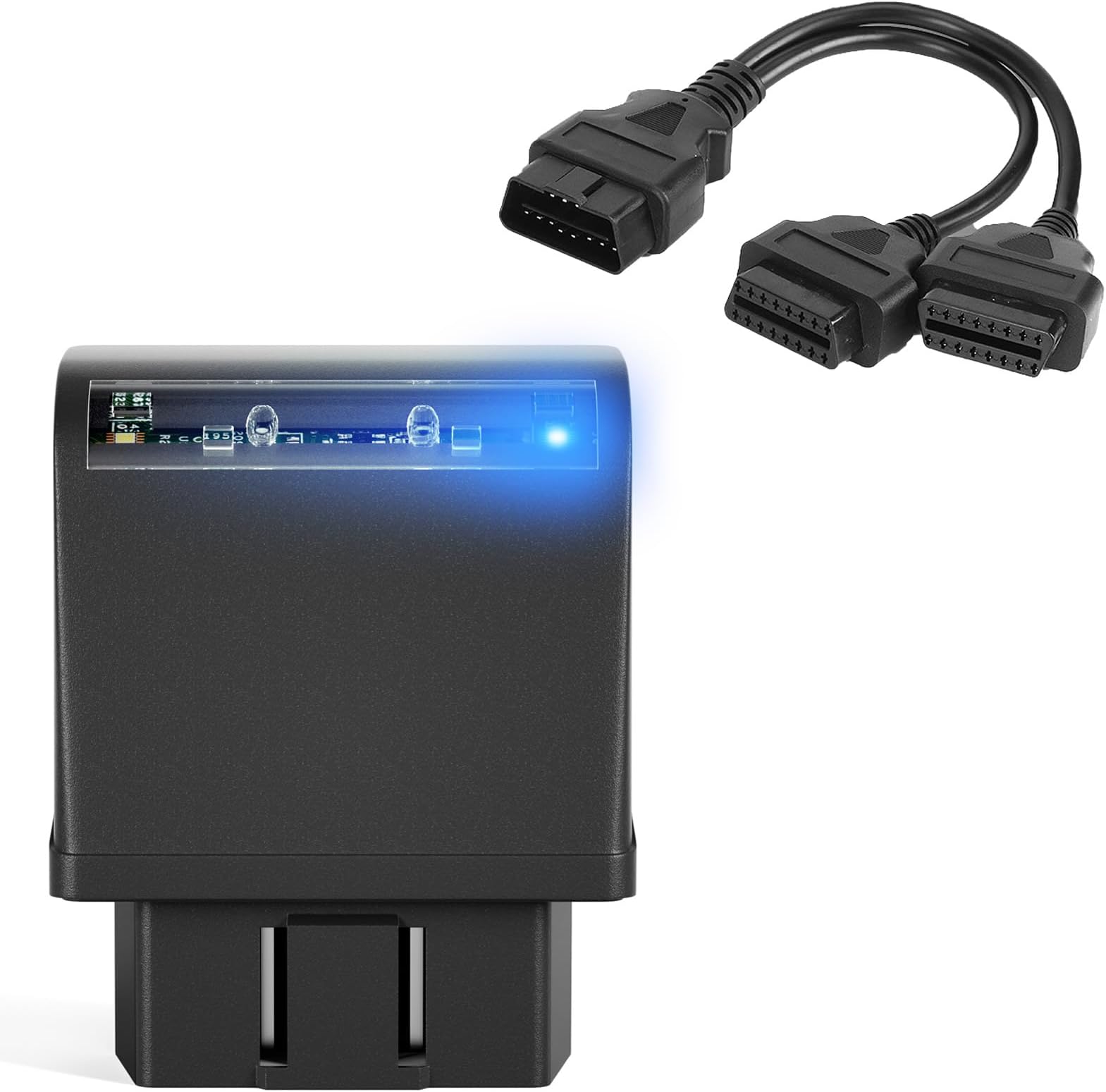 TectsiaAFM/DFM Disabler Device, Active Fuel Management with 1ft OBD-II Y Splitter Extension Compatible with Most GM V8 and V6 Vehicles Engine (VT-US-TCKZQ-HS)