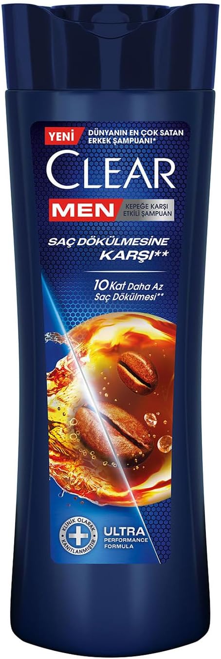Clear Men Kepeğe Karşı Etkili Şampuan Saç Dökülmesine Karşı Kahve Çekirdeği Özü 350 ml