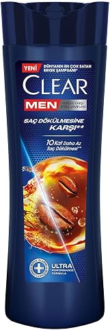 Clear Men Kepeğe Karşı Etkili Şampuan Saç Dökülmesine Karşı Kahve Çekirdeği Özü 350 ml
