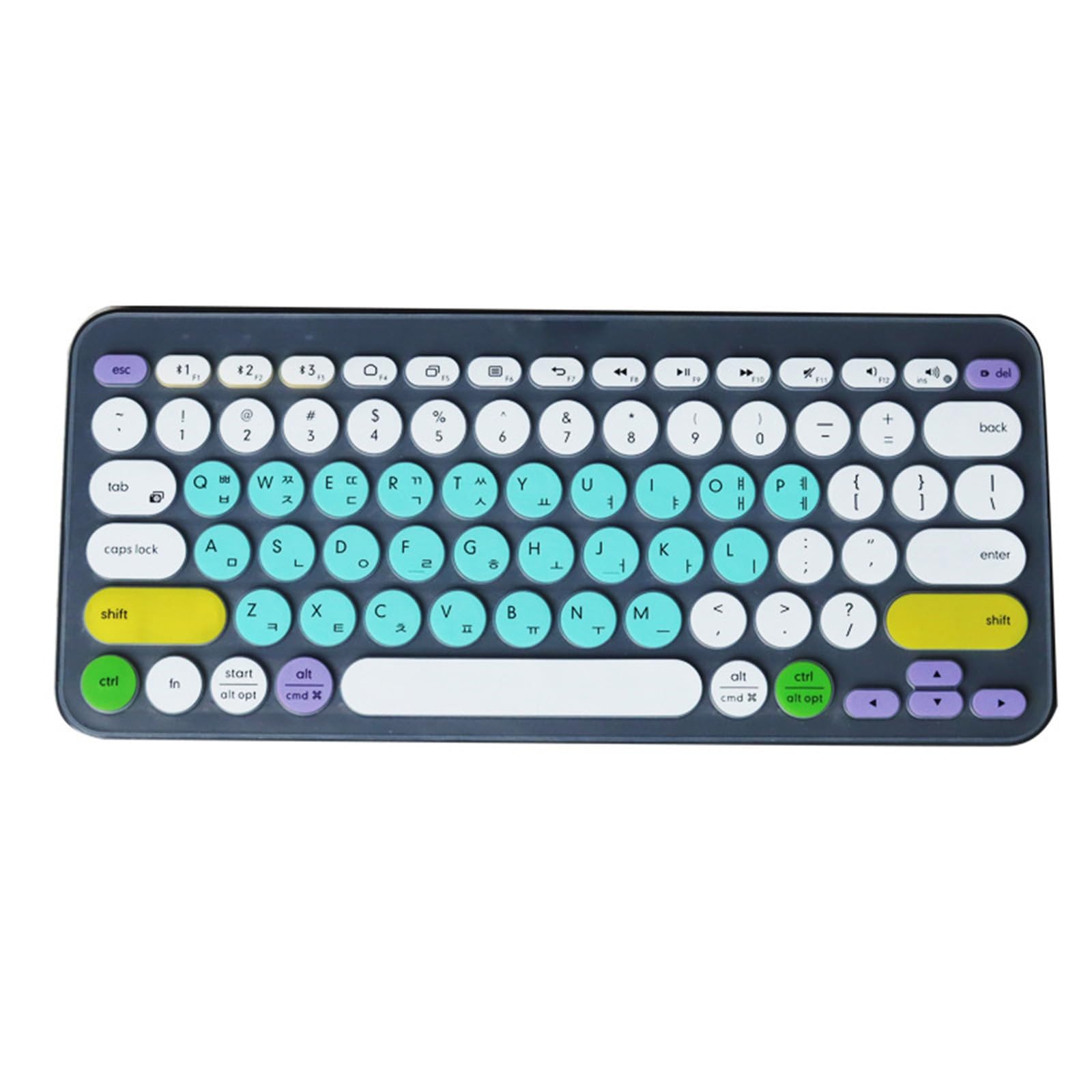 Korean Keyboards Covers for K380 and K480 Protects Against and Spills with Silicone Materials