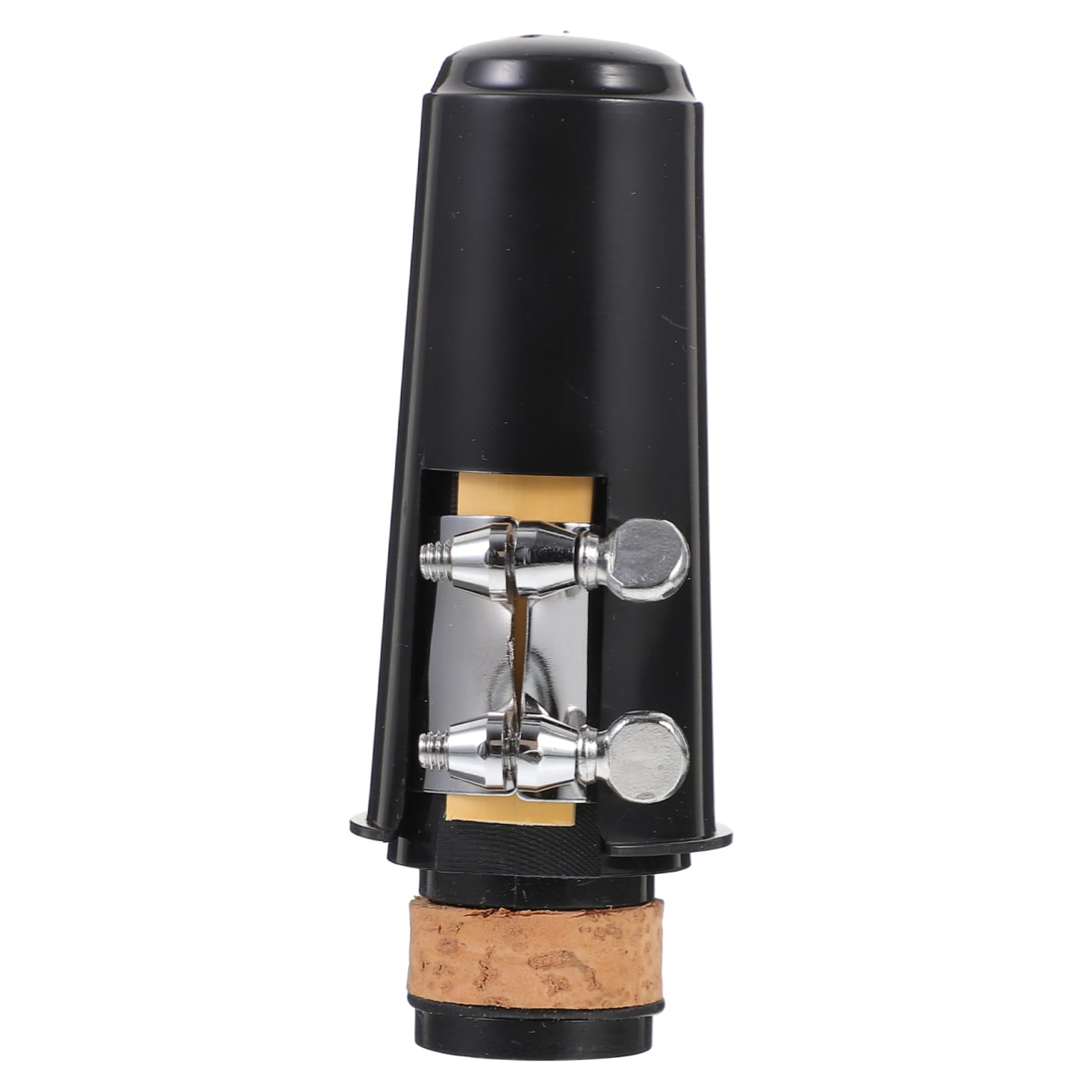 CIMAXIC Elegant Clarinet Mouthpiece Cap for Sax and Clarinet Players Plastic Bamboo Metal