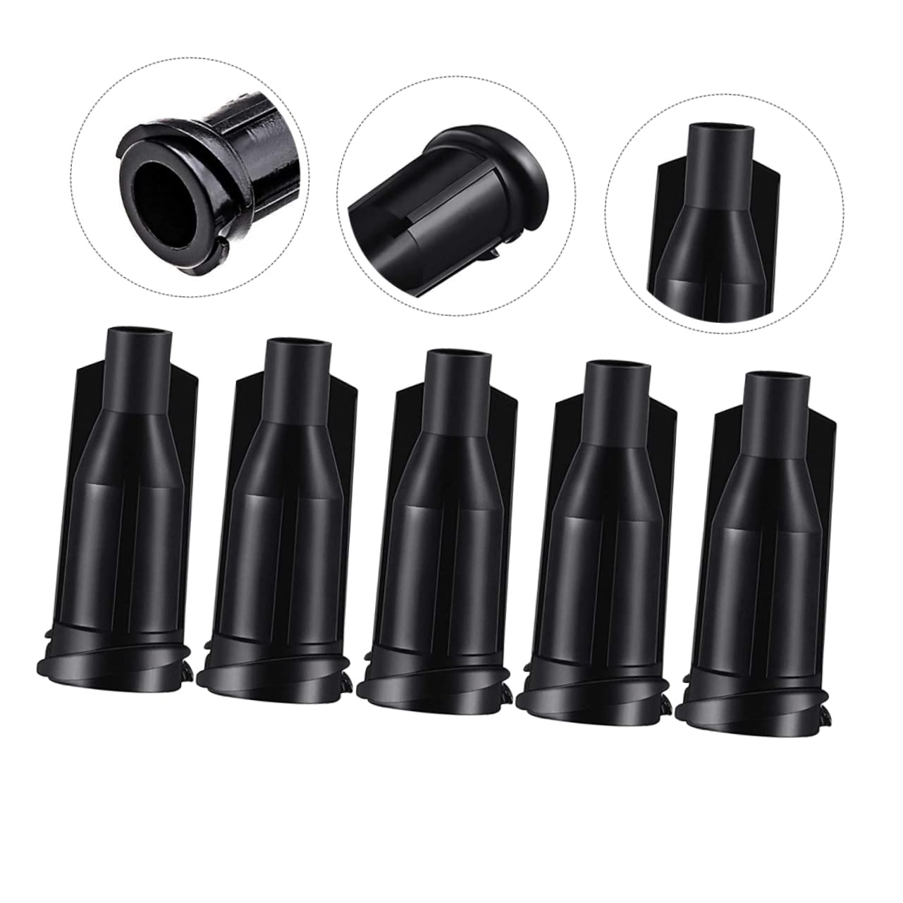Zerodeko 9 Sätze Luer Lock Kappen Dispensing Kappen Mit Schraubgewinde Wiederverwendbar Für Präzise Flüssigkeitsabgabe Kompatibel Mit Verschiedenen Spritzenspezifikationen 250 Stück * 9