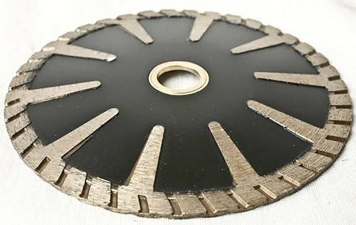 Hoja convexa de diamante de 5 pulgadas y 4.921 in (9 piezas) para fregadero de encimera de hormigón de mármol de granito, corte convexo, trabajo de