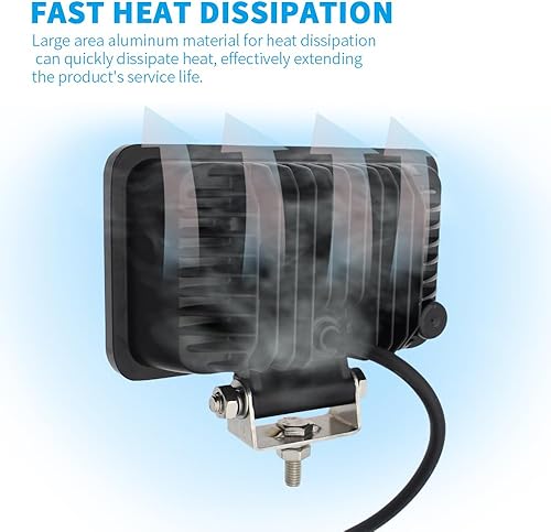 Miniatura 4 de Luces LED de trabajo para camiones, 2 unidades, luces LED auxiliares de trabajo de 6 pulgadas, luces de conducción, barra de luces todoterreno para