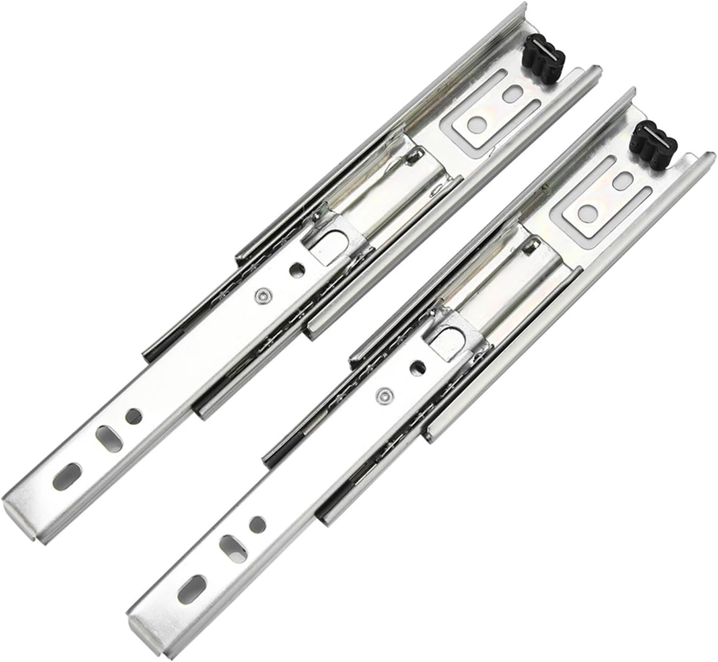 2pcs 5in Short Drawer Slides Furniture Guide Rail Full Extension Kitchen Cupboard Hardware 35mm Width