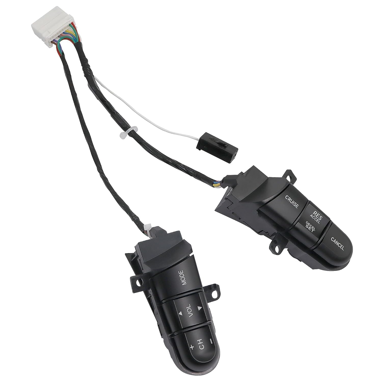 Steering Wheel Cruise Control Switch Compatible with Honda Civic 2006 2007 2008 Replace # 36770-SVA-A41 36770-SNA-A12 Green Backlight