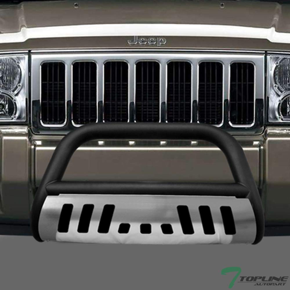 TLAPS Matte Black Bull Bar Brush Push Front Bumper Grill Grille Guard