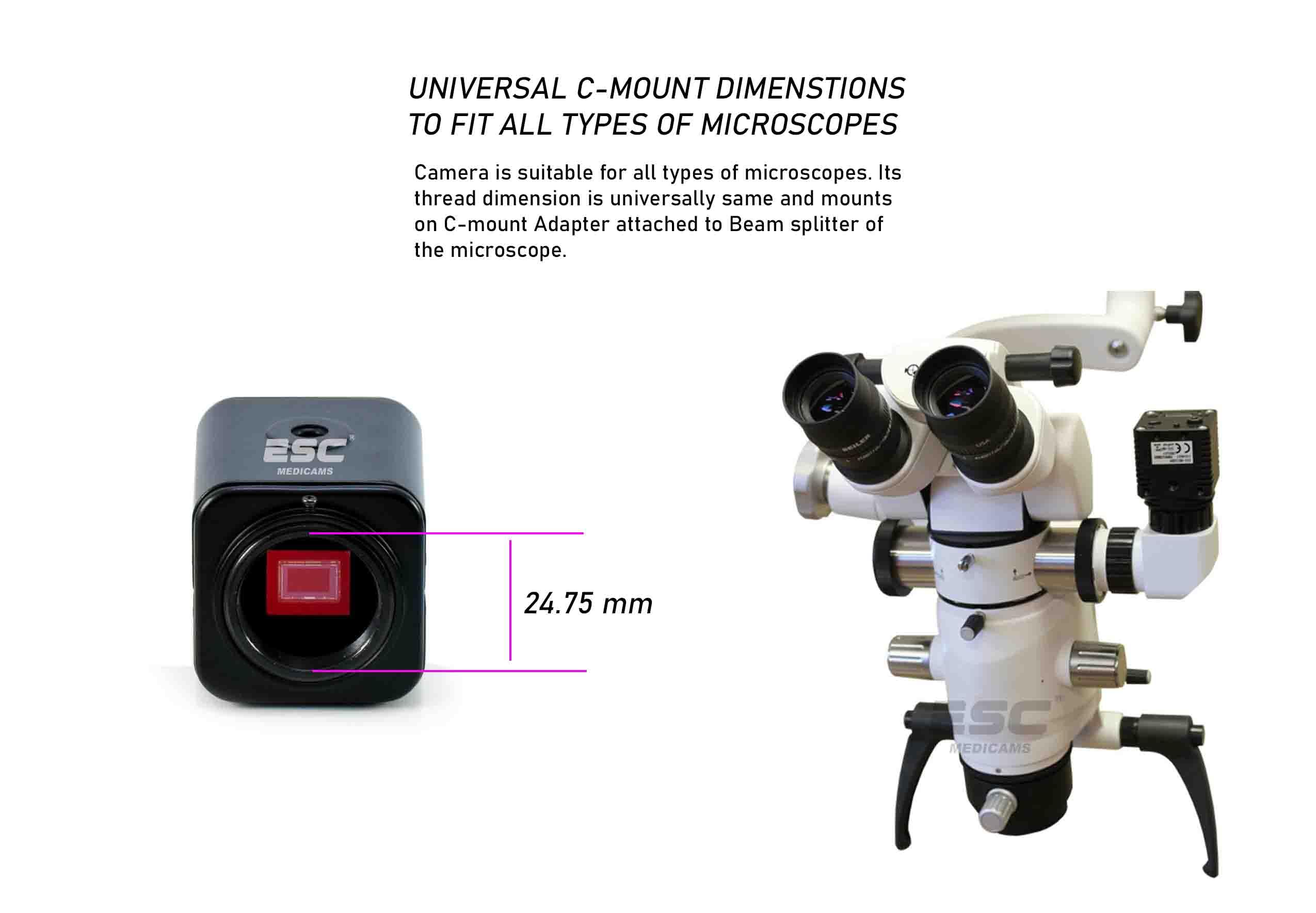 ESC Medicams Surgical Microscope Camera Full HD 1080p with