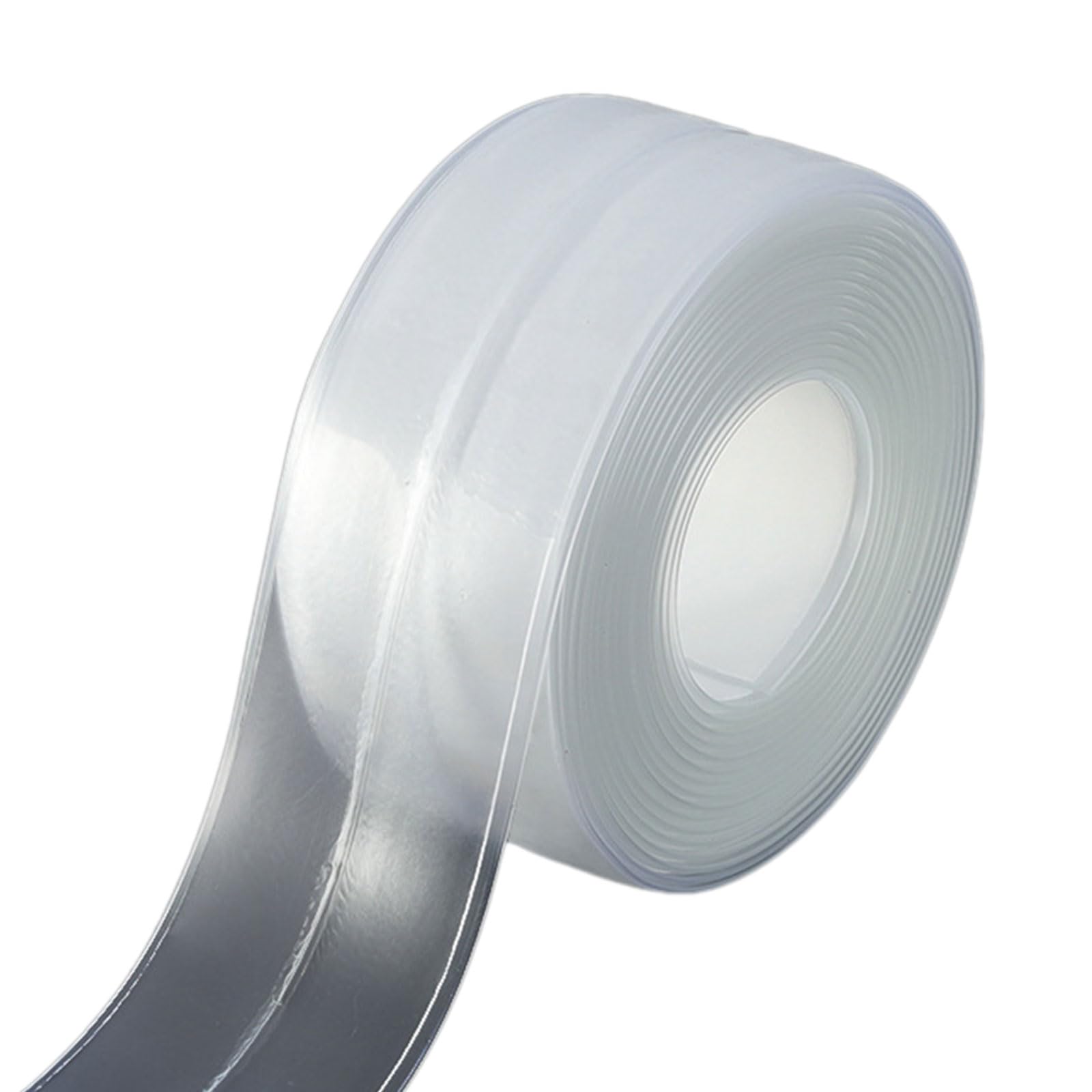 oringnat Clear Adhesive Caulk Tape Kitchen Caulking Sealing Tape Caulk Tape for Kitchen Countertops Sink Bathroom
