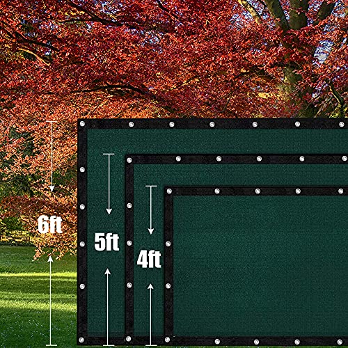 OTWLMEI Sichtschutzzaun, 15 m x 122 cm, temporärer Zaun für Hunde, Begrünung, Pool, Garten, Strand, Sichtschutzzaun für… – Bild 4