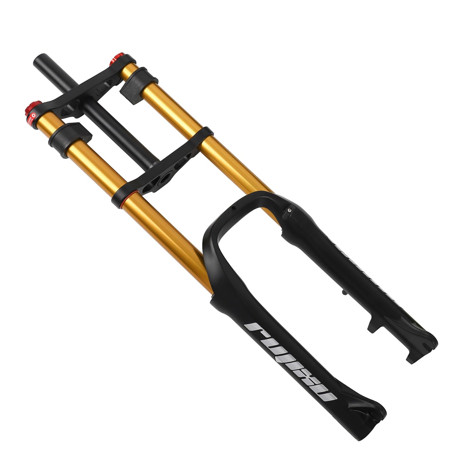 WIQUYBML 20 * 4.0 Fat Tire MTB Bike Air Suspension Fork Bicycle Front Forks 120mm Travel 9 135mm QR 28.6mm Straight/Tapered Tube Snow Beach Rebound Adjustment