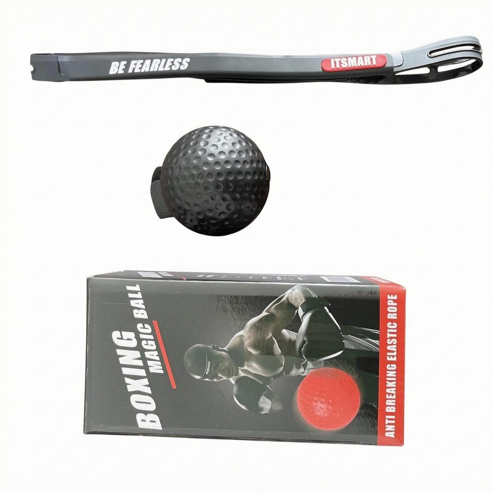 Head Strap Ball Dimpled Reaction Ball Headband Set Textured Silicone Buckle-Free-image-33