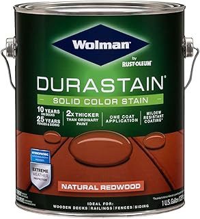 Wolman 288092 Durastain One Coat Solid Color Natural Redwood gal