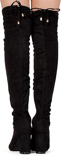 Miniatura 4 de Botas ajustadas de tacón alto hasta las rodillas, para mujer, de RF Room of Fashion