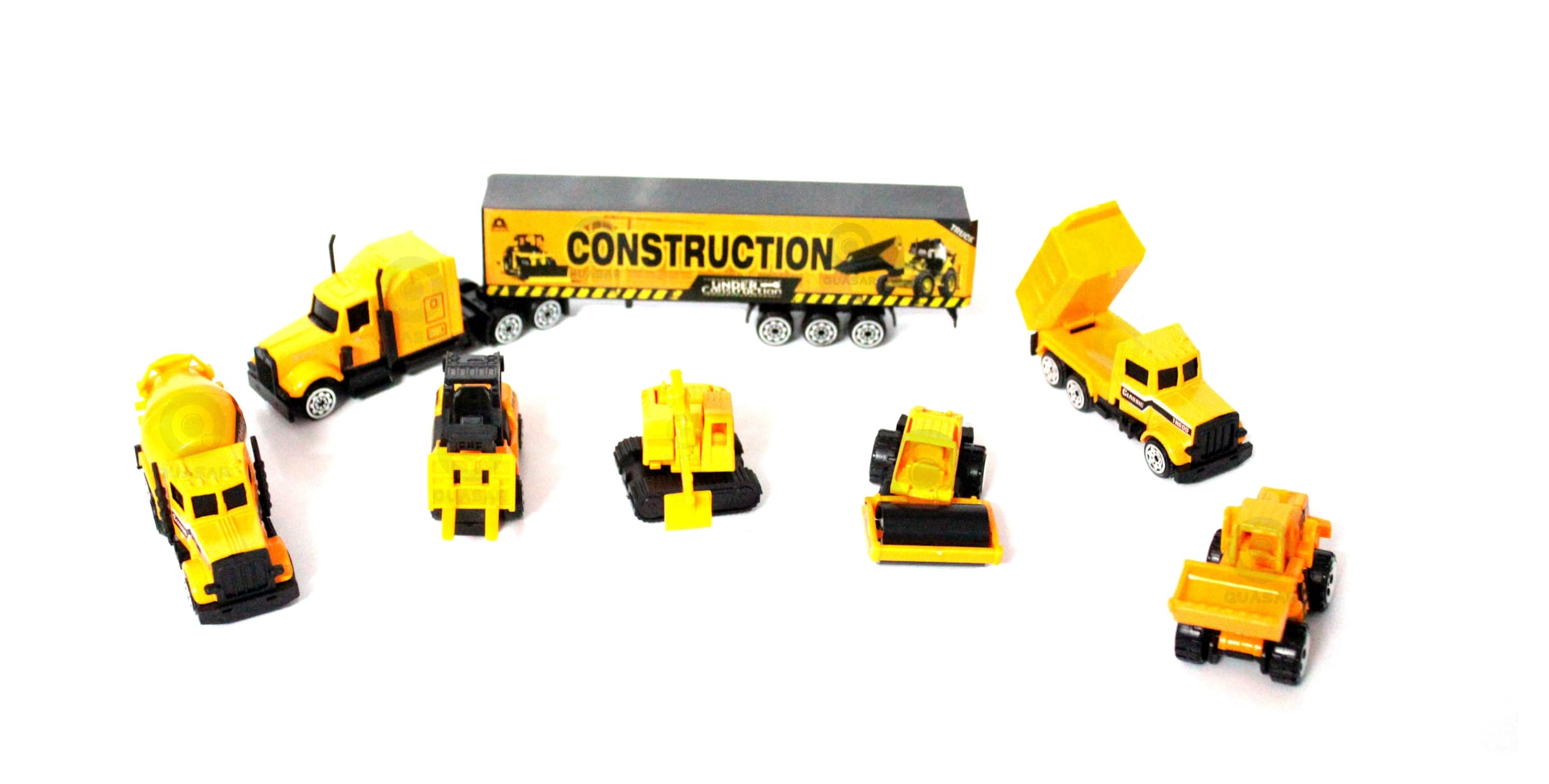Quasar Metal Die Cast Construction Vehicle Play Toy Nation Educational Toy Cement Mixture Bulldozer Container Fork Lift Ecavator Dumper Roller Truck Kids Best Gift Child (B0CMQK1JWD) Amazon Price History, Amazon Price Tracker