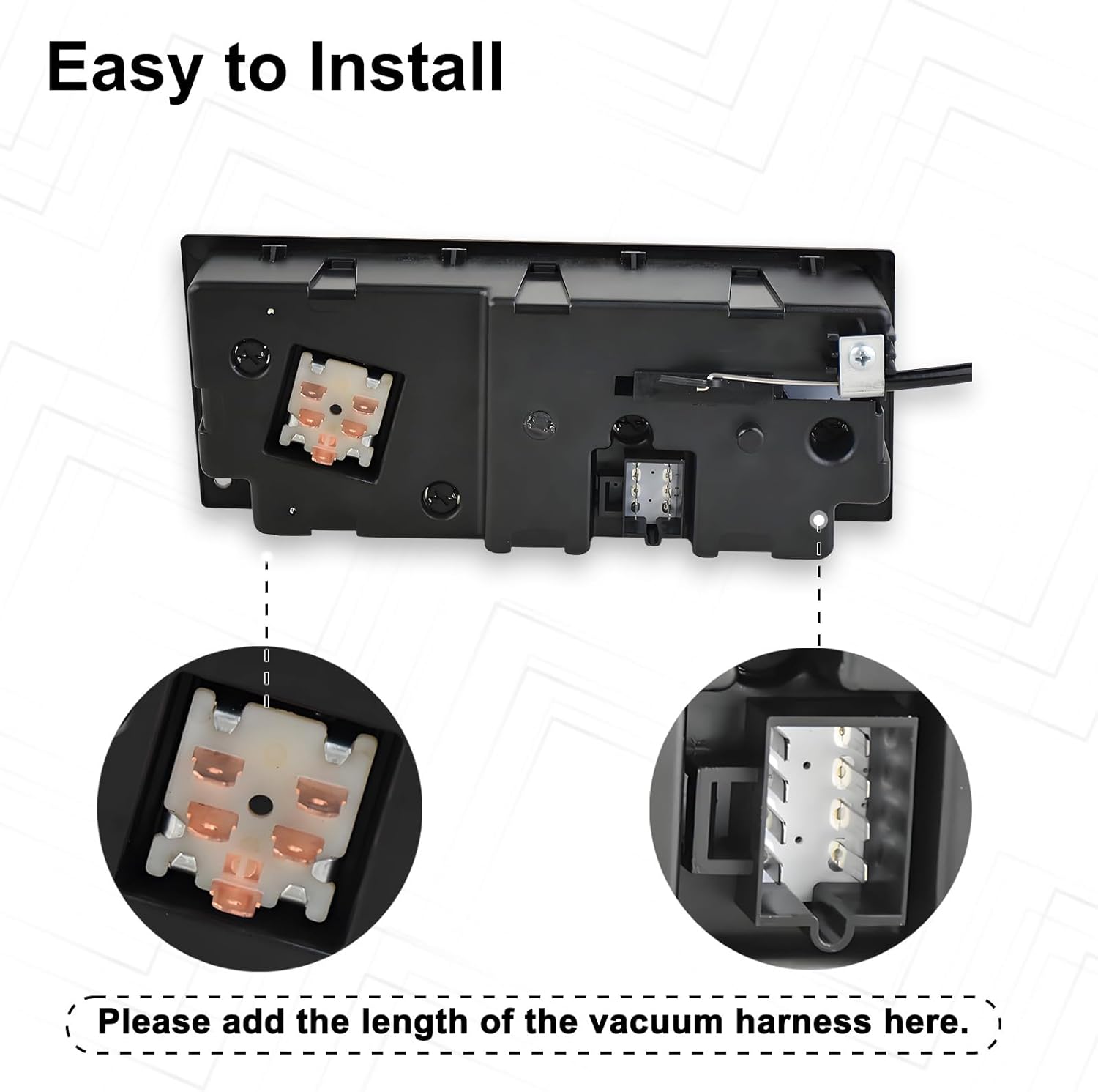 MuHize 599-5511 A/C Climate Control Module Panel, AC Control Panel Switch for Kenworth W900 T800 T600A C500 T300 2002-2006 OE# 599-5511, F21-1007-1, F21-1025-110