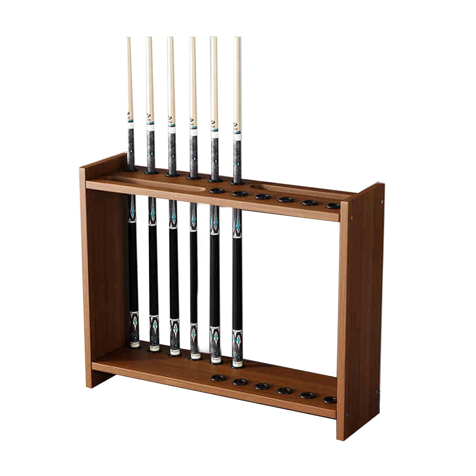 ZFUCMAYL Billiards Pool Stick Holder,Display Floor Pool Cue Storage Holder,Billiard Cue Racks for 12 Cue Sticks,with Triangular Bracket Slot