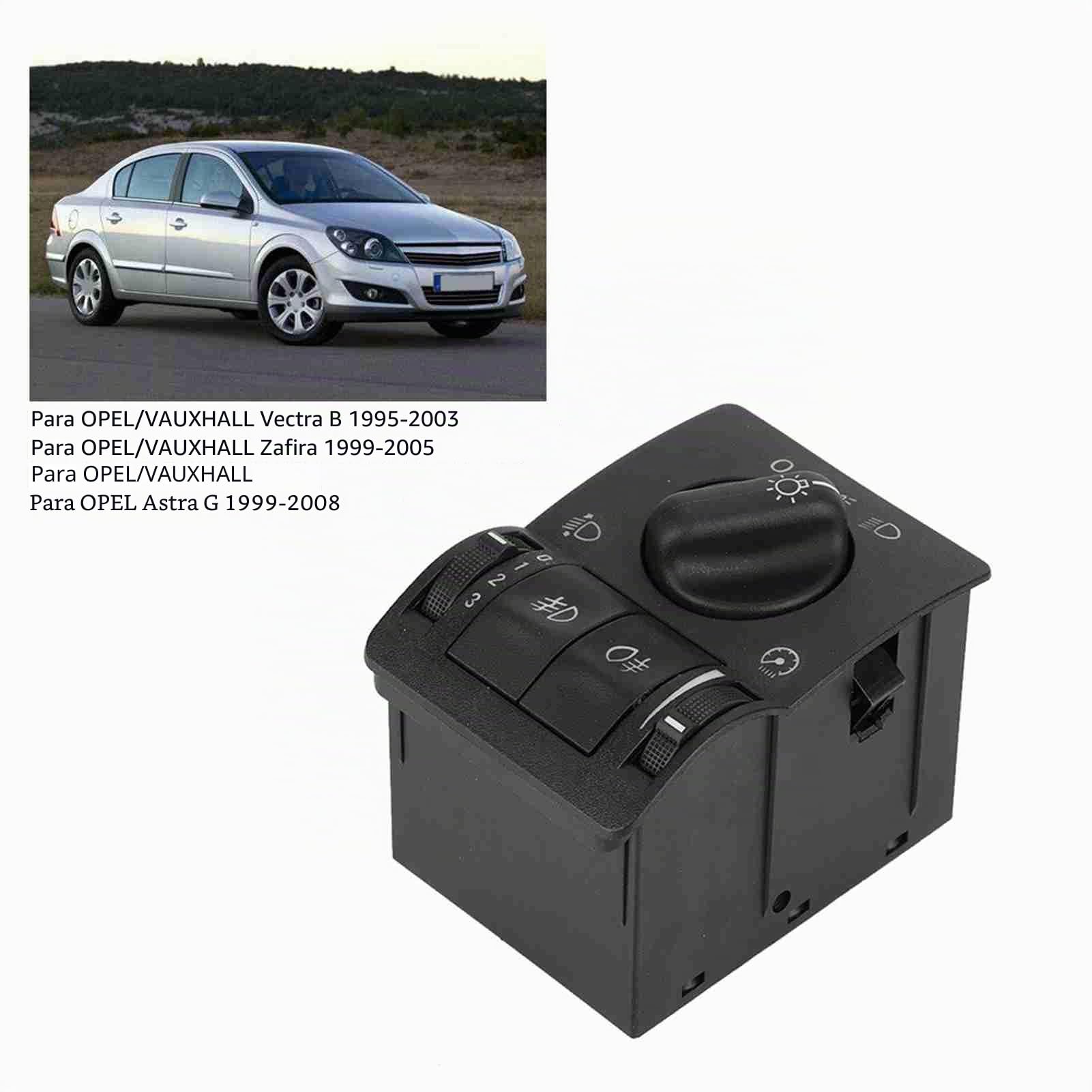 Interruptor principal, interruptor de luz principal, interruptor de luz principal de faro antiniebla para Vectra B 1995-2003 Zafira 1999-2005 G 1999-2008 negro