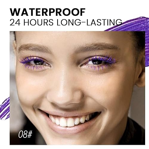 Miniatura 9 de Juego de 3 rímel de ojos de gato de colores, pestañas de volumen y longitud para mujer, pestañas de volumen y longitud para mujer, máscara de ojos