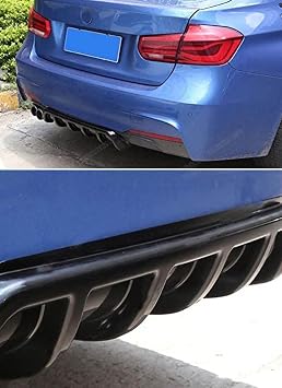 Car Rear Bumper Diffuser Spoiler for Audi A3 Hacthback 8L 8P 8PA 8V Sportback 8Y 8V Cabrio 8P 8V Sedan 8V Anti Scratch Modification Styling Accessories,Carbon Fiber Look