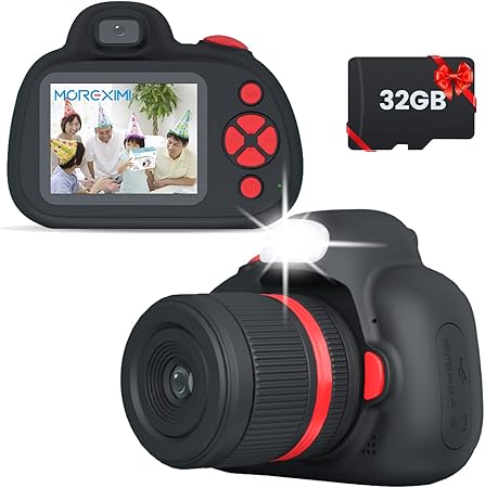 Amazon Co Jp 子供用カメラ キッズカメラ 男の子と女の子のためのトイカメラ 4800万画素 1080p Hd 動画 一眼レフ キッズデジカメ デュアルレンズ 自撮可能 子どもデジタルカメラ 2 4インチips画面 倍ズーム 子供の日 誕生日プレゼント 32gカード付 日本語システム