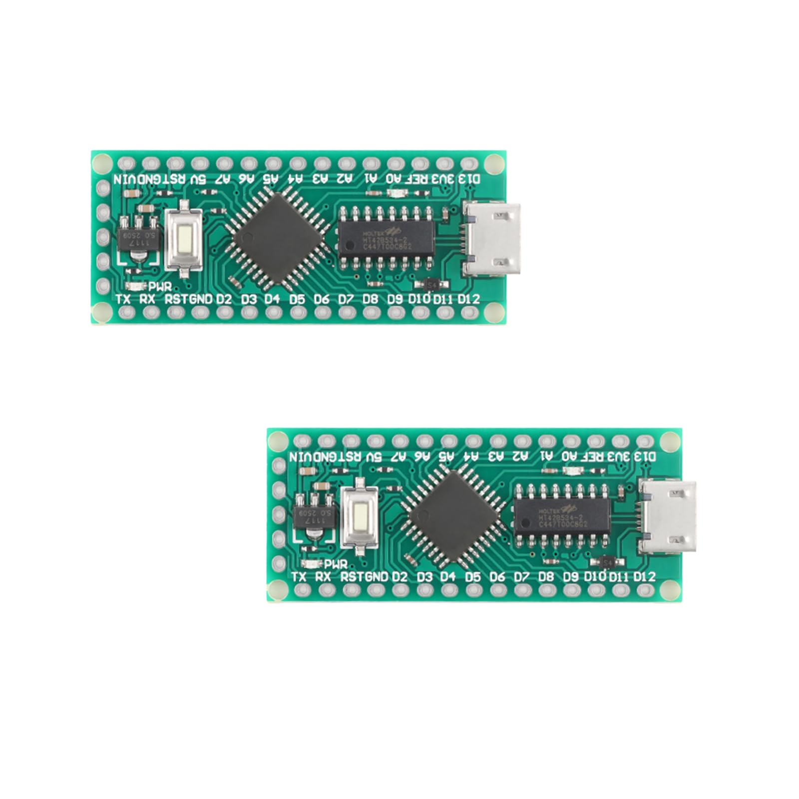 MusRock 2pcs LGT8F328P Na Development Board Replaces ATMEGA328 Green Circuit Module HT42B534 Driver Compatible for Arduino