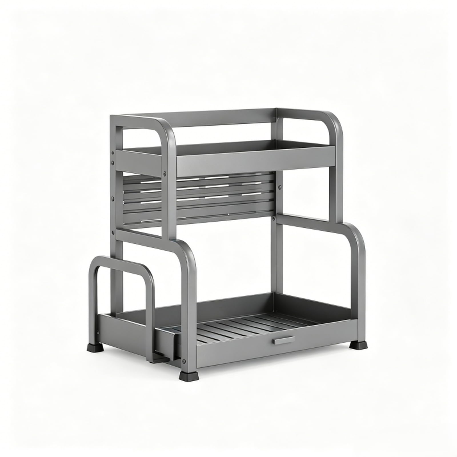 Organizador de especias de acero inoxidable multiusos con ganchos para cocina