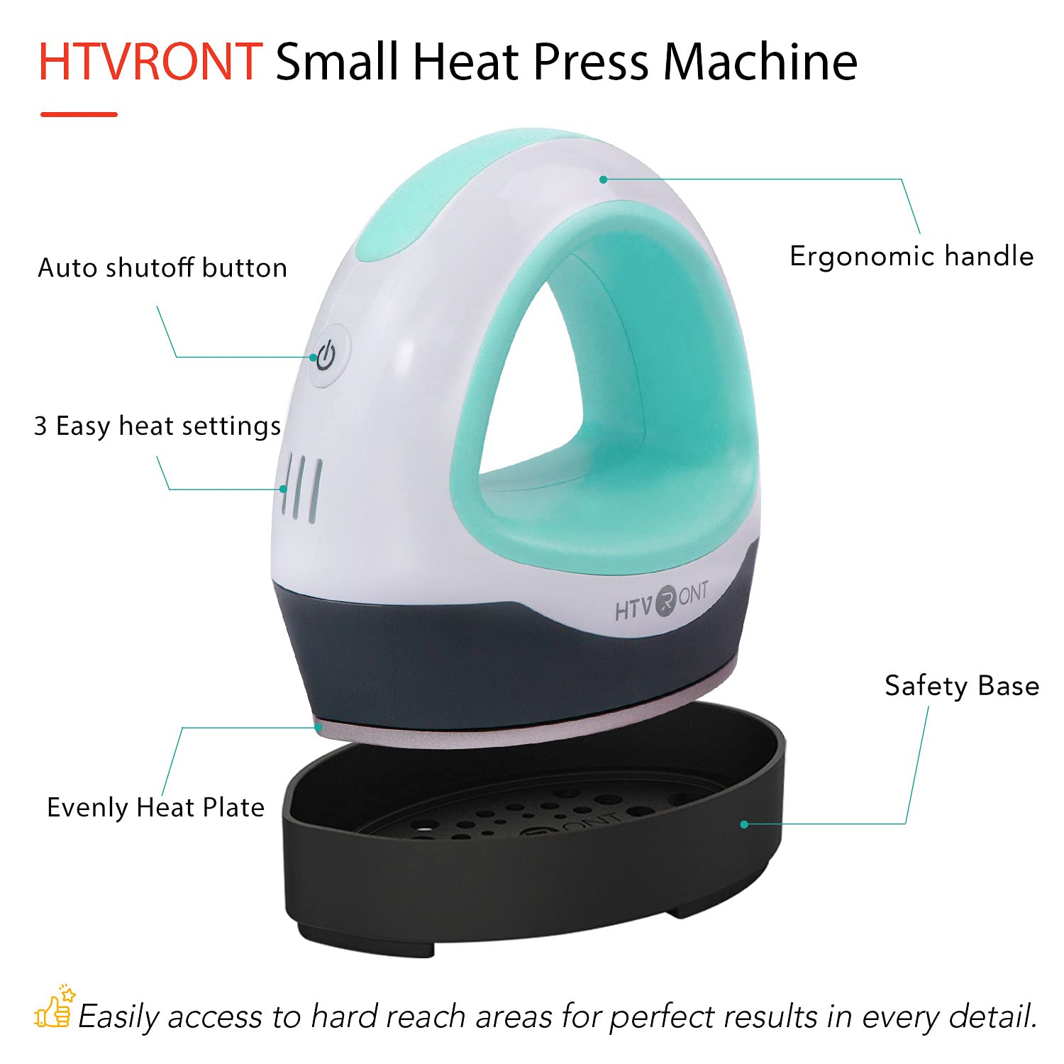 HTVRONT Heat Press Small Heat Press Machine for T Shirts, Small