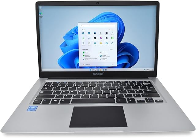 Fusion5 14.1" T90 N4 Intel Quad Core Windows 11 Home Laptop (Intel Quad Core, Ultra lightweight, DualBand WiFi, Webcam, 2x USB 3.0, Mini HDMI) - 2022 Model