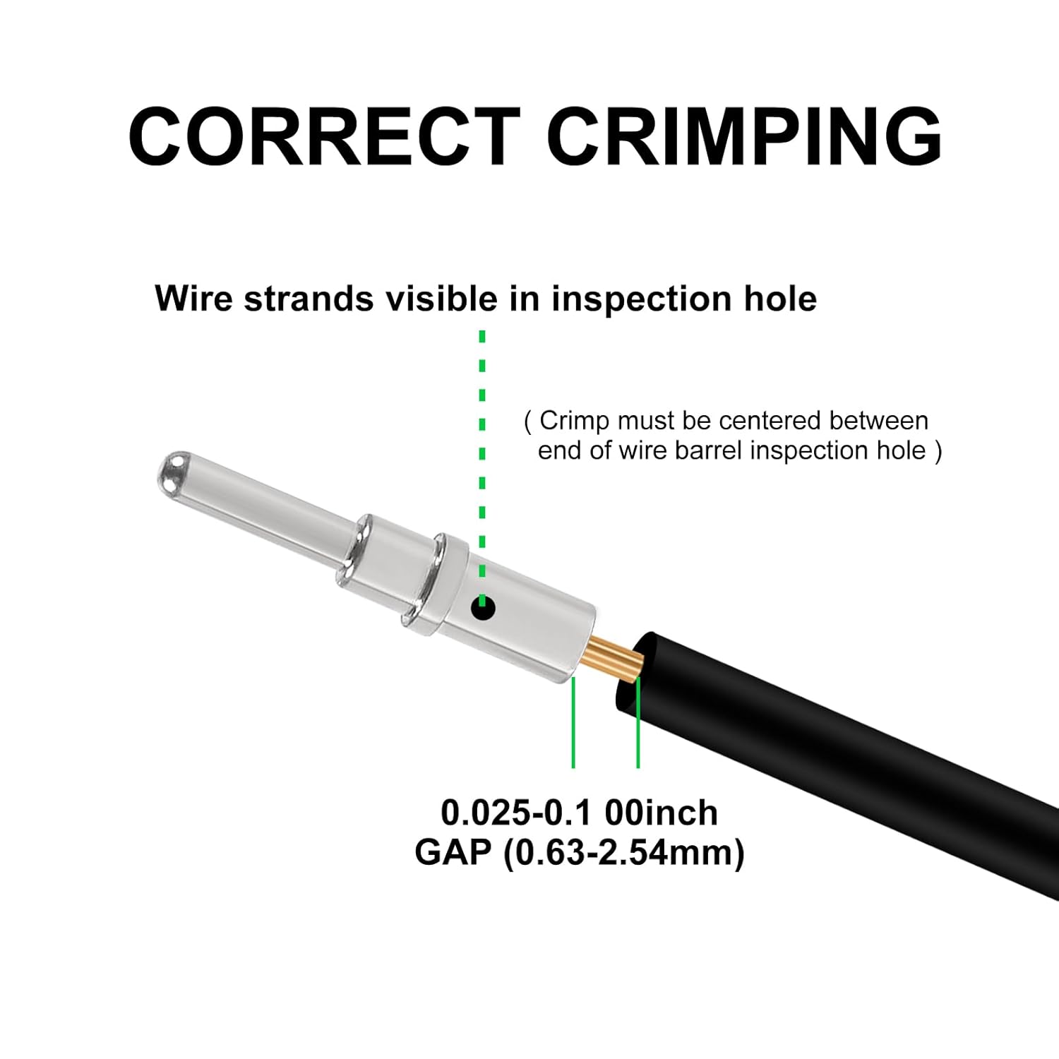 200PCS Deutsch Connector Pins and Sockets, Size 12 16 20 Male and Female Solid Terminals, Stainless Steel Solid Contacts for Deutsch DTP, DT, DTM Series Connectors, Wire Range 12-22AWG