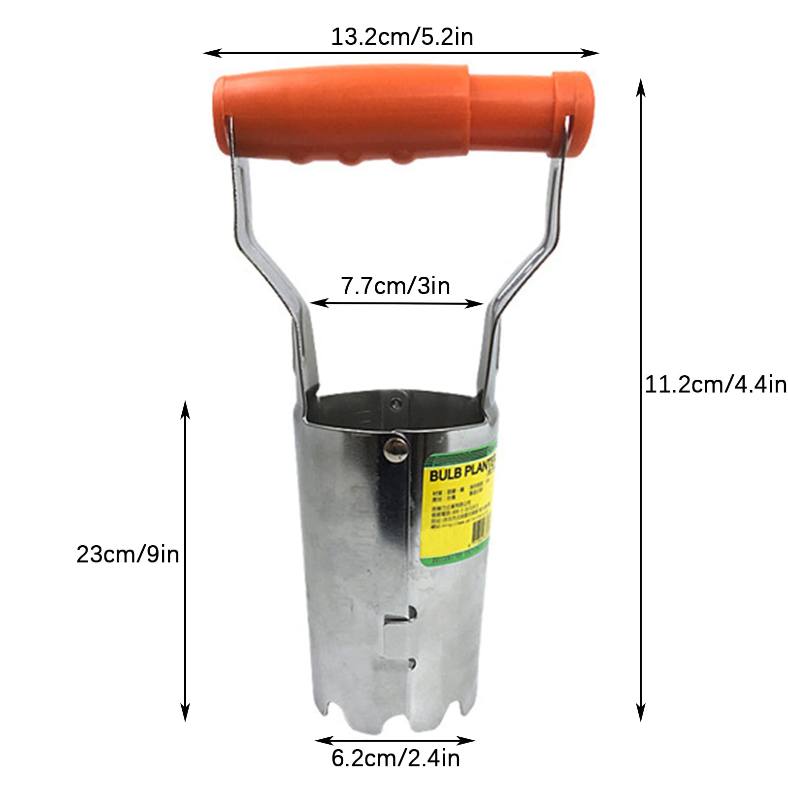 Set di fioriere for bulbi, strumenti for fioriere di bulbi da giardino for scavare/riempire fori Trapiantatore di bulbi Piantare rilascio automatico del terreno for tulipani Narcisi Dalie Verdure con