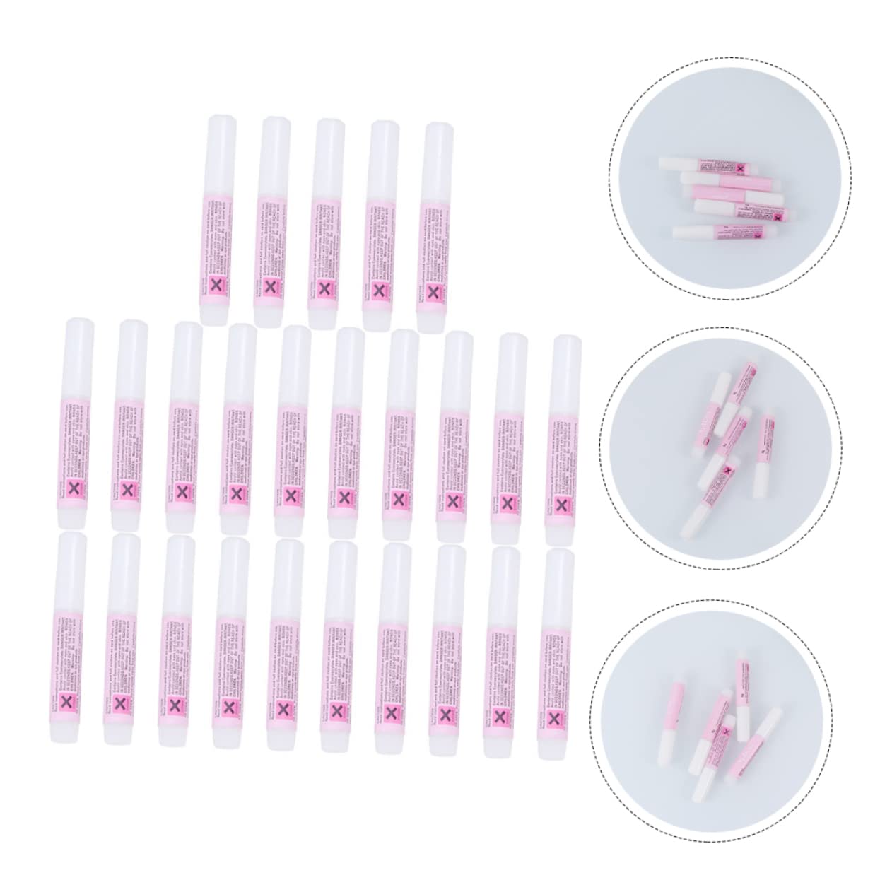 75pezzi Colla Per Unghie Artificiale Adesivo Per Nail Art Asciugatura Rapida Per Manicure Professionale e Uso Personale Collo Accesso Facile Alta Adesività Per Unghie False