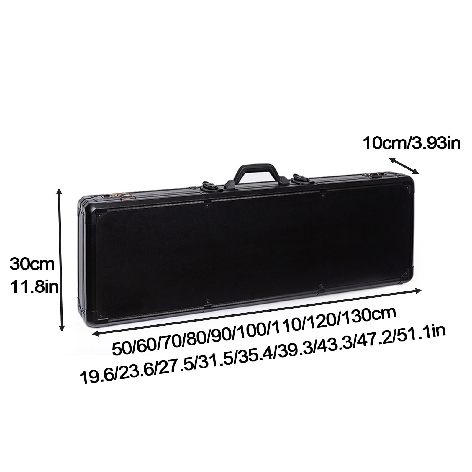 Fundas Rígidas para Rifles Maletín Táctico de Aluminio con Cerradura de Combinación y Asa de Transporte Forro de Esponja Precortado para Viajeros, Aficionados Al Tiro, y Cazadores