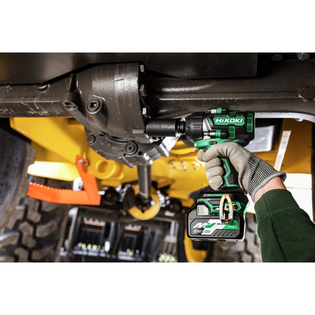 HiKOKI WR36DEJRZ - Avvitatore a impulsi brushless da 36 V con coppia di serraggio 770 Nm, 2 batterie, caricabatterie e custodia