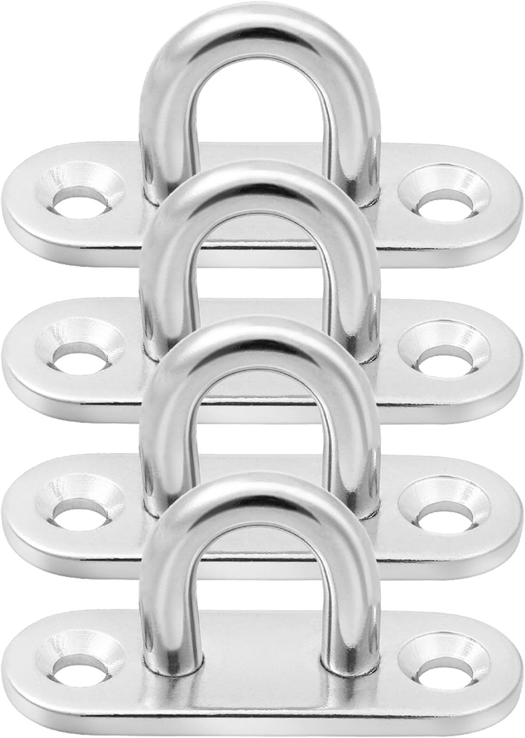 Abaodam 4pcs Stainless Steel Ceiling Hook Rings for Hammock and Chairs