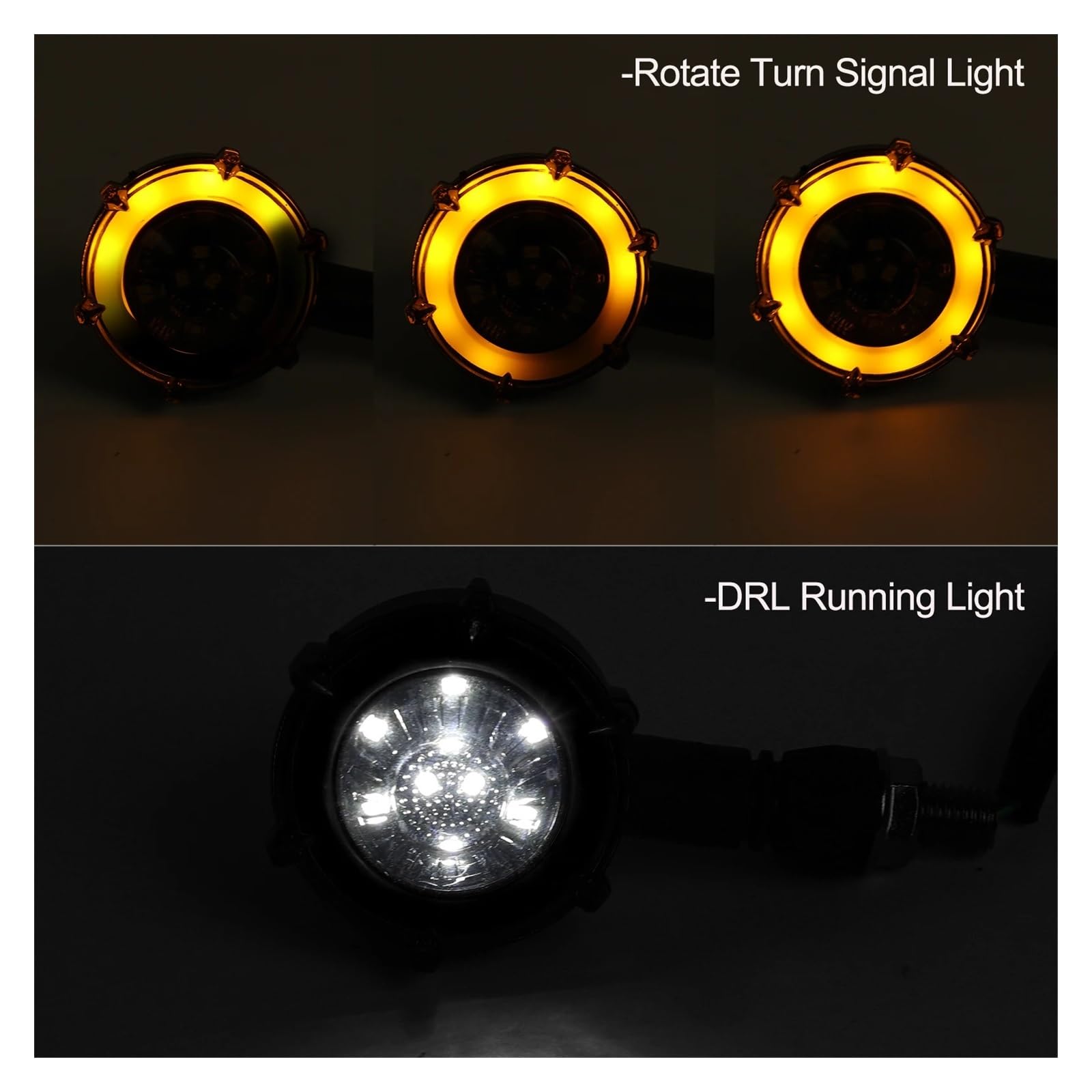 Indicatore di direzione DRL universale per moto Indicatoris Motos