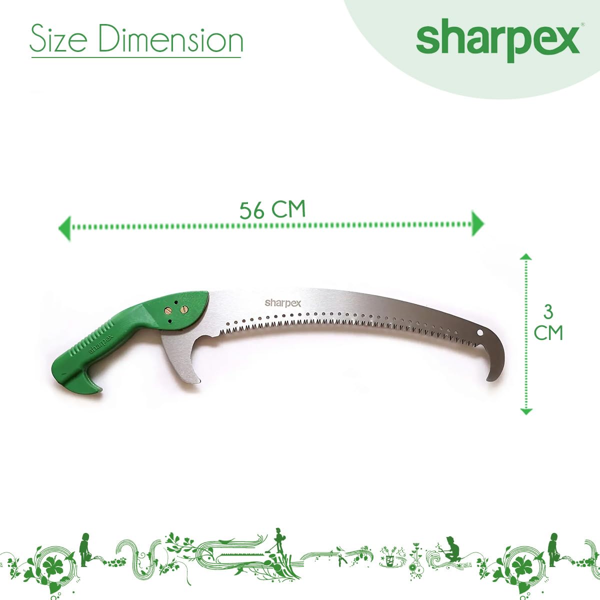 Sharpex Heavy Duty Pruning Saw - Green -2