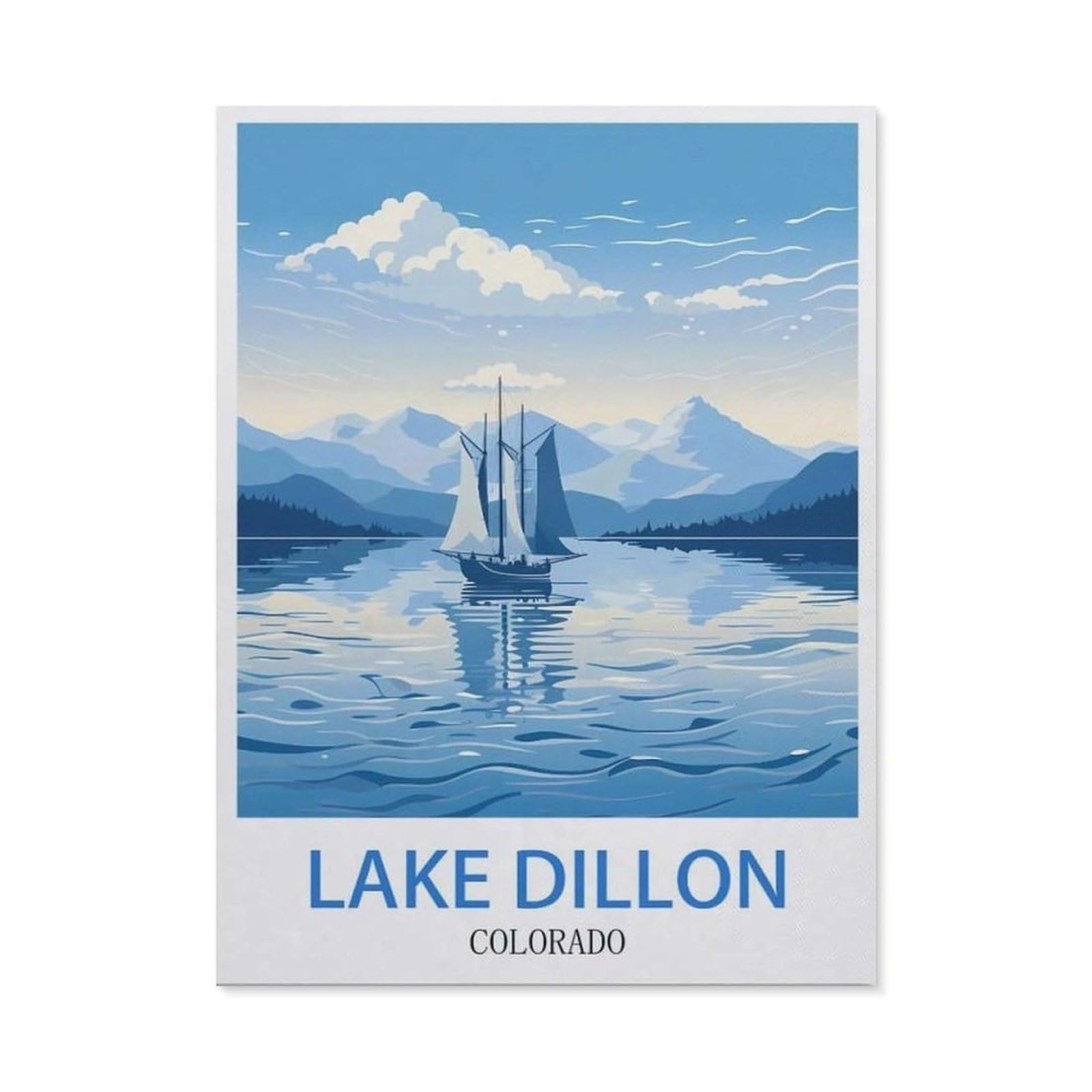 BEAYODKP DIY Diamond Painting，Lake Dillon Colorado（40x50cm）